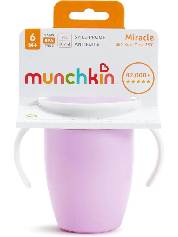 Munchkin Miracle 360° Cup Trainer Cup for 6m+ - 7oz 207ml (2 colors available) - Image 7